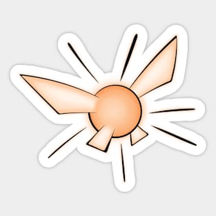 Glowing Fairy, Orange Sticker